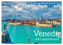 Venedig - Die Lagunenstadt (Tischkalender 2024 DIN A5 quer), CALVENDO Monatskalender