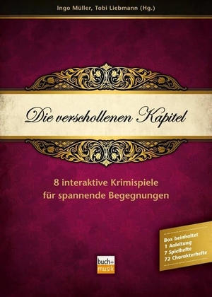 Mueller, Ingo / Tobi Liebmann (Hrsg.). Die verschollenen Kapitel - 8 interaktive Krimispiele für spannende Begegnungen. Praxisverlag buch+musik, 2015.