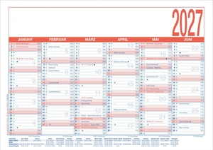 Neumann Verlage GmbH & Co KG (Hrsg.). Arbeitstagekalender kaschiert A4 2027. Neumann Verlage GmbH & Co, 2026.