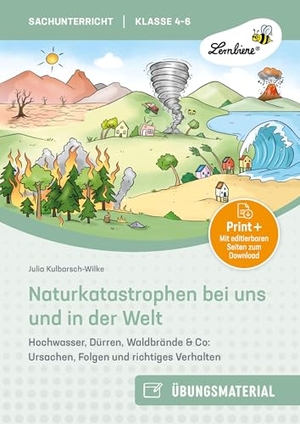 Kulbarsch-Wilke, Julia. Naturkatastrophen bei uns und in der Welt - Hochwasser, Dürren, Waldbrände & Co: Ursachen, Folgen und richtiges Verhalten (4. bis 6. Klasse). Lernbiene Verlag i.d. AAP, 2025.