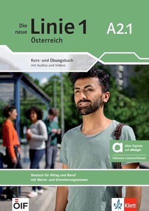 Doubek, Margit / Ellen M. Zitzmann. Die neue Linie 1 Österreich A2.1 - Hybride Ausgabe allango - Deutsch für Alltag und Beruf mit Werte- und Orientierungswissen. Kurs- und Übungsbuch mit Audios und Videos inkl. Lizenzschlüssel allango (24 Monate). Klett Sprachen GmbH, 2025.