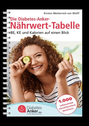 Metternich von Wolff, Kirsten. Die Diabetes-Anker-Nährwert-Tabelle - BE, KE und Kalorien auf einen Blick. MedTrix GmbH, 2026.
