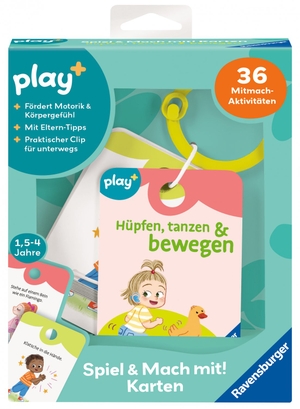 Mersdorf, Ida. Play+ Spiel und Mach mit! Karten: Hüpfen, tanzen & bewegen - ab 1,5 Jahre. Ravensburger Spieleverlag, 2026.