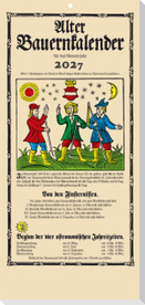 Alter Bauernkalender 2027