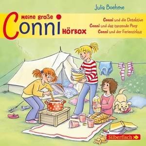 Boehme, Julia. Meine große Conni-Hörbox - 3 Hörspiele: Conni und die Detektive, Conni und das tanzende Pony, Conni und der Ferienzirkus: 3 CDs. Silberfisch, 2014.