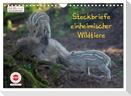 GEOclick Lernkalender: Steckbriefe einheimischer Wildtiere (Wandkalender 2025 DIN A4 quer), CALVENDO Monatskalender