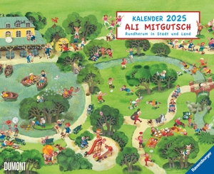 DUMONT Kalender (Hrsg.). Ali Mitgutsch 2025 - Wimmelbilder - DUMONT Kinder-Kalender - Querformat 52 x 42,5 cm - Spiralbindung - Rundherum in Stadt und Land. Neumann Verlage GmbH & Co, 2024.