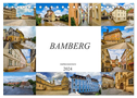 Bamberg Impressionen (Tischkalender 2024 DIN A5 quer), CALVENDO Monatskalender