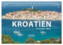 KROATIEN - Perle der Adria (Tischkalender 2024 DIN A5 quer), CALVENDO Monatskalender
