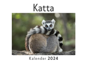 Katta (Wandkalender 2024, Kalender DIN A4 quer, Monatskalender im Querformat mit Kalendarium, Das perfekte Geschenk)