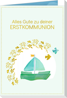 Pop-up-Grußkarte - Alles Gute zu deiner Erstkommunion