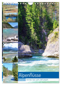 Alpenflüsse - Ammer, Isar, Lech und Loisach (Wandkalender 2024 DIN A4 hoch), CALVENDO Monatskalender