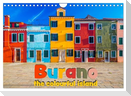 Burano - The colourful island (Wall Calendar 2025 DIN A4 landscape), CALVENDO 12 Month Wall Calendar