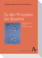 Zu den Prinzipien der Bioethik