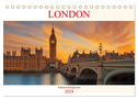 London Sehenswürdigkeiten (Tischkalender 2024 DIN A5 quer), CALVENDO Monatskalender