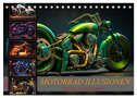 Motorrad illusionen (Tischkalender 2024 DIN A5 quer)