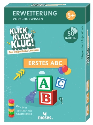 Wrede, Anja / Jürgen Heel. Klick Klack Klug Erweiterungsset Erstes ABC ab 5 Jahren. moses. Verlag GmbH, 2026.