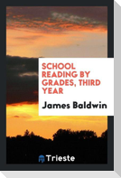 School Reading by Grades, Third Year
