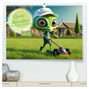 Grüne Männchen - Ganz normale Außerirdische (hochwertiger Premium Wandkalender 2025 DIN A2 quer), Kunstdruck in Hochglanz