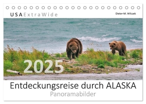 Wilczek, Dieter-M.. Entdeckungsreise durch ALASKA (Tischkalender 2025 DIN A5 quer), CALVENDO Monatskalender - Wunderschöne, spektakuläre und emotionale Landschafts- und Tieraufnahmen zeigen die Einzigartigkeit Alaskas. Calvendo, 2024.