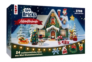 TOPP Bricks Adventskalender - 24 weihnachtliche Sets aus Mini-Klemmbausteinen - 24 Tage Bauspaß für Groß und Klein. Mit insgesamt weit über 3.000 Teilen!. frechverlag GmbH, 2026.