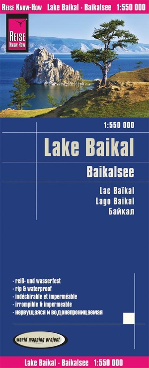 Peter Rump, Reise Know-How Verlag (Hrsg.). Reise Know-How Landkarte Baikalsee / Lake Baikal 1:550.000 - reiß- und wasserfest (world mapping project). Reise Know-How Rump GmbH, 2019.