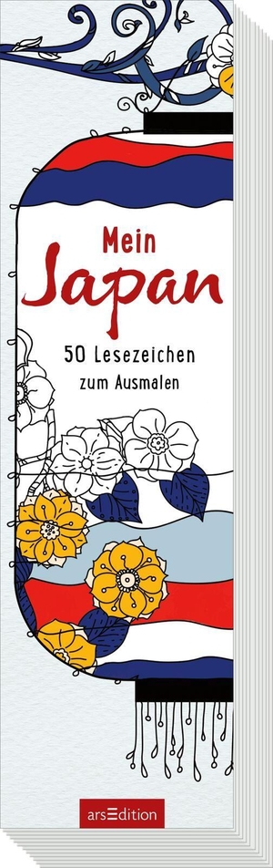 Mein Japan - 50 Lesezeichen zum Ausmalen. Ars Edition GmbH, 2026.