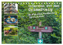 Unterwegs auf dem GrimmSteig - Zu Fuß durch Nordhessens Märchenwälder (Tischkalender 2025 DIN A5 quer), CALVENDO Monatskalender