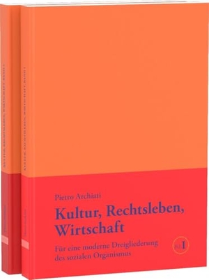 Archiati, Pietro. Kultur, Rechtsleben, Wirtschaft, Bd. 1 - Für eine moderne Dreigliede­rung des sozialen Organismus. Rudolf Steiner Ausgaben, 2026.