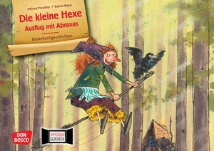 Preußler, Otfried. Die kleine Hexe: Ausflug mit Abraxas. Kamishibai Bildkartenset - Entdecken - Erzählen - Begreifen. Bilderbuchgeschichten für unser Erzähltheater. Der beliebte Klassiker von Otfried Preußler. Erzähltheater für Kinder von 3 bis 8 Jahren. Zur kreativen Förderung in Kita & Grundschule!. Don Bosco Medien GmbH, 2021.