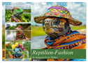 Reptilien-Fashion. Im Rampenlicht der Wildnis (Wandkalender 2025 DIN A4 quer), CALVENDO Monatskalender