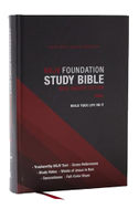 NKJV Foundation Study Bible, Wide-Margin, Black Hardcover, Red Letter