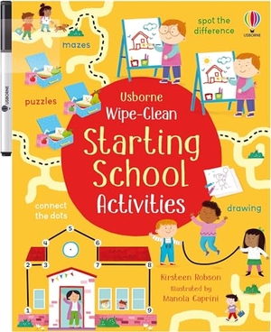 Robson, Kirsteen. Wipe-Clean Starting School Activities. Usborne Books, 2025.