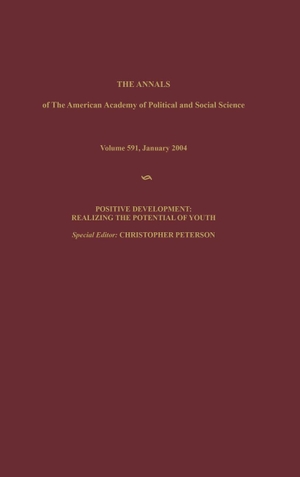 Peterson, Christopher. Positive Development - Realizing the Potential of Youth. Sage Publications, Inc., 2004.