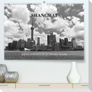 Shanghai - Impressionen in schwarz weiss (Premium, hochwertiger DIN A2 Wandkalender 2023, Kunstdruck in Hochglanz)