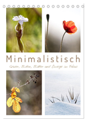 Minimalistisch, Gräser, Blüten, Blätter und Zweige im Fokus (Tischkalender 2024 DIN A5 hoch), CALVENDO Monatskalender