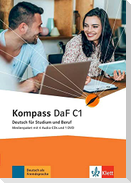 Kompass DaF C1. Medienpaket (4 Audio-CDs + DVD)