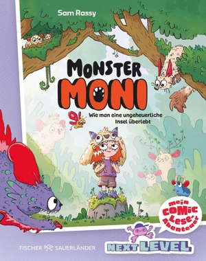 Rassy, Sam. Monster-Moni: Wie man eine ungeheuerliche Insel überlebt - Das Comic-Leseabenteuer für die Grundschulzeit: Spannend erzählt mit coolen Rätseln, bunten Bildern und Lese-Audio. FISCHER Sauerländer, 2026.