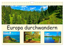 Europa durchwandern (Wandkalender 2025 DIN A4 quer), CALVENDO Monatskalender