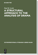 A Structural Approach to the Analysis of Drama