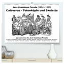 Calaveras - Totenköpfe und Skelette (hochwertiger Premium Wandkalender 2024 DIN A2 quer), Kunstdruck in Hochglanz