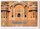 Indien 2024 Tempel, Tiger und Paläste (Wandkalender 2024 DIN A4 quer), CALVENDO Monatskalender