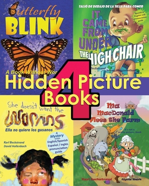 Higginbotham, Jeremy / Mark, Alycia et al. 4 Hidden Picture Books for Kids - Food, Bugs & Finding Fun. Independently published, 2024.