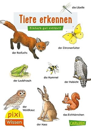 Sörensen, Hanna. Pixi Wissen 30: VE 5 Tiere erkennen - Einfach gut erklärt! | Allgemeinwissen für Grundschulkinder.. Carlsen Verlag GmbH, 2022.