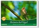 Heimische Vögel (Tischkalender 2025 DIN A5 quer), CALVENDO Monatskalender
