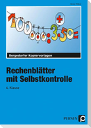 Rechenblätter mit Selbstkontrolle - 4. Klasse