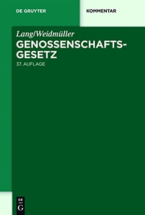 Schaffland, Hans-Jürgen / Günther Schulte et al (Hrsg.). Lang/Weidmüller. Genossenschaftsgesetz - Gesetz, betreffend die Erwerbs- und Wirtschaftsgenossenschaften. Mit Erläuterungen zum Umwandlungsgesetz. Kommentar. De Gruyter, 2011.