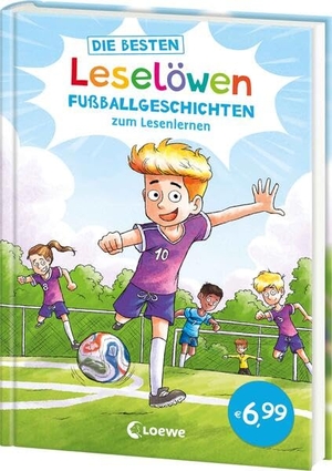 Die besten Leselöwen-Fußballgeschichten zum Lesenlernen - Sammelband mit kurzen Geschichten mit Leselernschrift ABeZeh - Perfekt für die Fußball-WM 2026 - Erstlesebuch für Kinder ab 6 Jahren. Loewe Verlag GmbH, 2026.