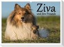 Ziva und ihre Freunde (Wandkalender 2025 DIN A2 quer), CALVENDO Monatskalender