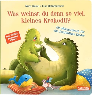 Imlau, Nora. Was weinst du denn so viel, kleines Krokodil? - Ein Mutmachbuch für alle feinfühligen Kinder | Pappbilderbuch ab 2 über Bedürfnisse und Gefühle und das Weinen als heilsames Ventil. Carlsen Verlag GmbH, 2023.
